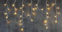 Řetěz MagicHome rampouchy, 200 LED teplá bílá, 230 V, exteriér, 5m