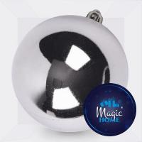 Baňka MagicHome stříbrná, 15cm, 1ks