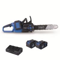 Scheppach BC-CS355DUO-X-SET XL2 aku 20 V IXES řetězová pila + 2x 4Ah baterie + duální nabíječka 4,5 A