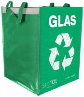 Taška na tříděný odpad SORT EASY GLAS DE, 30x30x40cm, 36l SIXTOL