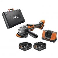 Aku úhlová bruska AEG BEWS 18-125BL-502C, bezuhlíková, 18V, 125mm