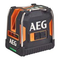Křížový Laser + olovnice AEG CLG330-K, zelený