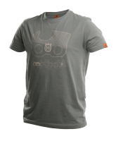 Triko X-Cut s krátkým rukávem, unisex, šedé