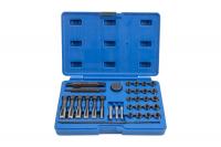 Sada na opravu závitů žhavicích svíček M8x1, M10x1, M10x1.25, M12x1.25, 33 kusů QUATROS
