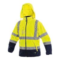 Bunda DERBY, výstražná, pánská, žluto-modrá, vel. 3XL