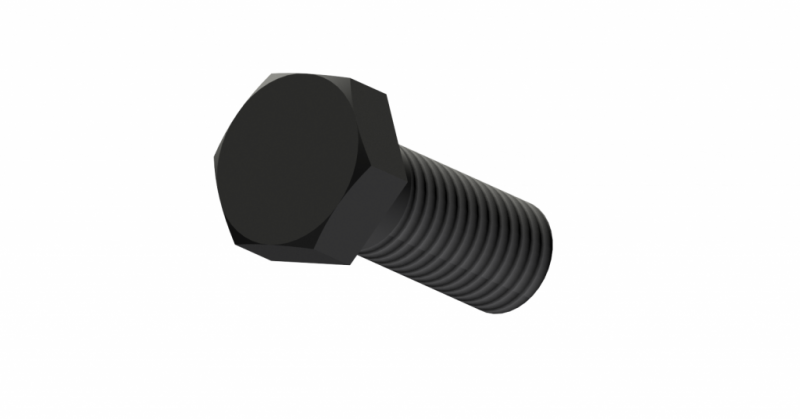 Šroub M12x30 černý DIN933