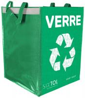 Taška na tříděný odpad SORT EASY VERRE FR, 30x30x40cm, 36l SIXTOL