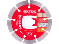 kotouč diamantový řezný segmentový - suché řezání, O 115x22,2x1,8mm