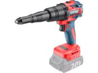 pistole nýtovací aku SHARE20V, BRUSHLESS, bez baterie a nabíječky