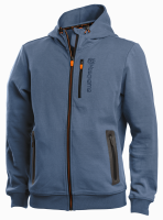 Mikina s kapucí Xplorer, unisex, šedomodrá