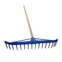 Hrábě plastové, 55cm, 16zubů + násada 160cm