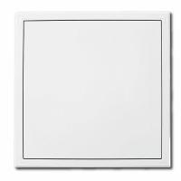 Revizní dvířka kovová 300x300 s tlačným zámkem bílá