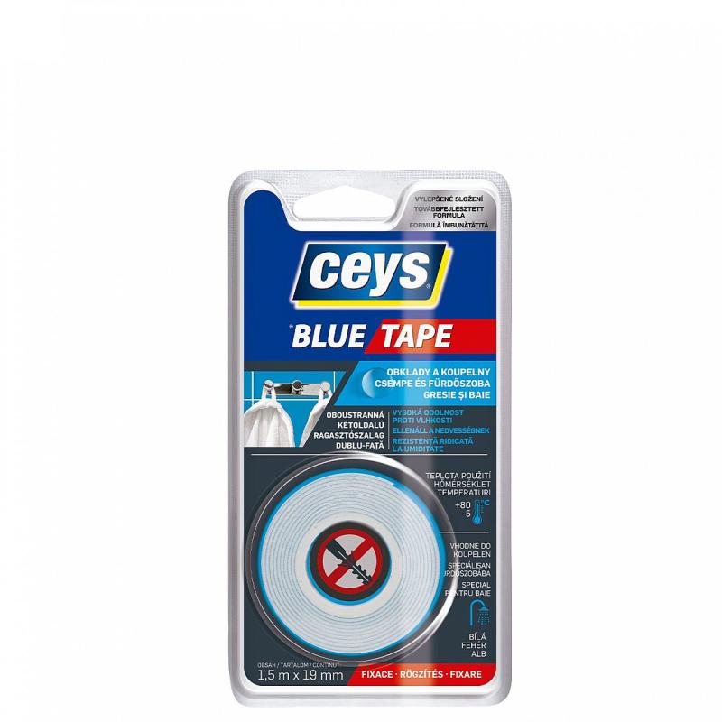 Páska Blue Tape CEYS oboustranná montážní 19mm x 1,5m