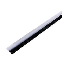Lišta dveřní PVC - kartáč, transparent, 100cm