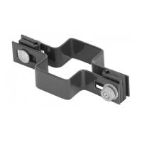 Objímka průběžná EUROSTANDARD RAL7016, antracit, Zn+PVC, 60x40mm