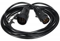 Prodlužovací 7pin kabel - závěsná zásuvka+zástrčka TRAILER CABLE 7, 12V, 5m SIXTOL
