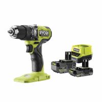 Aku bezuhlíková příklepová vrtačka Ryobi RPD18BL1-2C42S, 18V One+™, 4 Ah, 2 Ah
