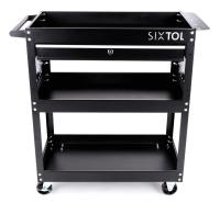 Dílenský vozík na nářadí MECHANIC TROLLEY ROGER DRAWER, 3 police + 1 šuplík SIXTOL