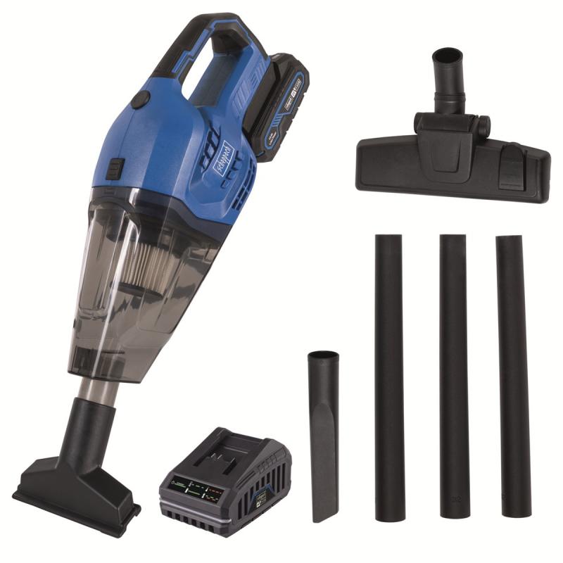 Scheppach C-HVC150-X-SET S 20 V IXES aku ruční/podlahový vysavač + 2Ah baterie + nabíječka 2,4 A