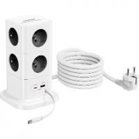 PowerCube 8xAC,PD 65W, 3m, šedá CUBENEST