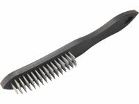 Kartáč ocelový, 4řadý, plast. rukojeť, 290mm, ocel drát S 0,22mm, 4x15řad EXTOL-CRAFT