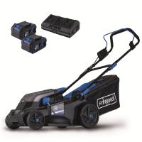 Scheppach BC-MP380-X-SET XL2 2x 20 V IXES aku sekačka 4v1 s bezuhlíkovým motorem + 2x 4Ah baterie + nabíječka 4,5 A