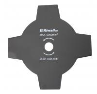 Riwall PRO Čtyřzubý žací nůž pro křovinořezy ( 255 x 1,4 x 25,4 mm )