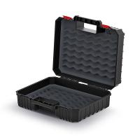 Kufr na nářadí HEAVY černý 384x335x144mm s pěnovou vycpávkou