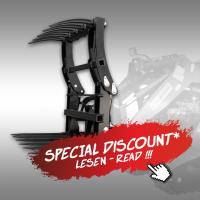Crocodile Bucket for Compact Loader Jansen KL-200, Stand-On Skid Steer