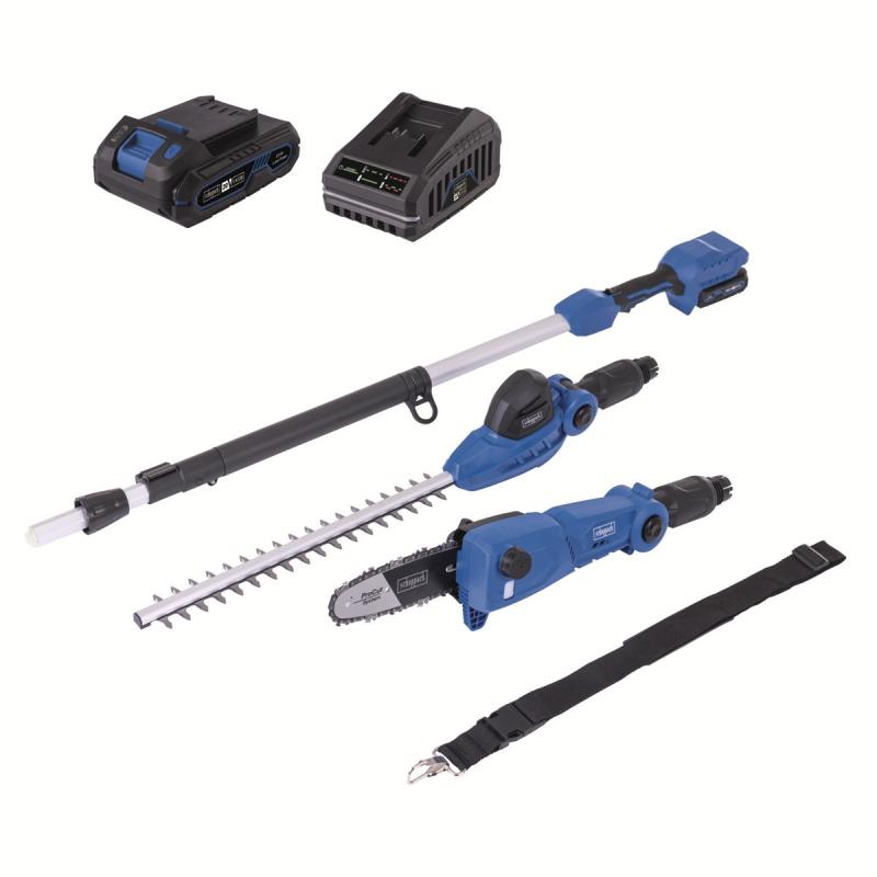 Scheppach C-PHTS410-X-SET S aku 20 V IXES multifunkční stroj 2v1 + 2Ah baterie + nabíječka 2,4 A