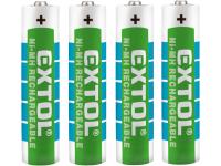 baterie nabíjecí, 4ks, AAA (HR03), 1,2V, 1000mAh, NiMh