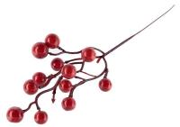 Větvička MagicHome Berries, červená, 27cm