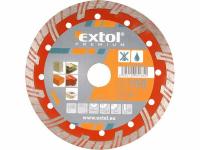 Kotouč diamantový řezný turbo plus, 115x22,2mm, suché i mokré řezání EXTOL-PREMIUM