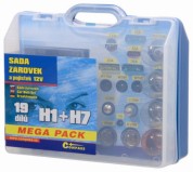 Žárovky 12V servisní box MEGA H1+H7+pojistky, COMPASS