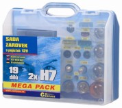 Žárovky 12V servisní box MEGA H7+H7+pojistky, COMPASS